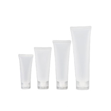 Free sample 5g-100g Empty Translucent Plastic Cosmetic Lotion Tubes Bottles Shampoo Facial Cleaning Bottles